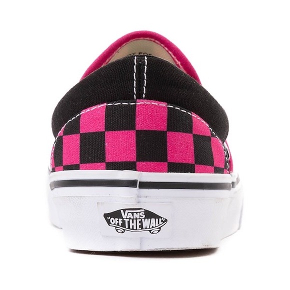 NWOT Vans Pink & Black Checkerboard Unisex Slip-On Skate Shoe - Size 8.5 - Picture 5 of 16